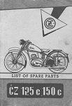 Katalog náhradních dílů motocyklů ČZ 125/150 c, Anglická verze