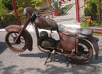 Motocykl JAWA-ČZ 125 typ 351 - nálezový stav
