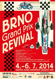 Brno Grand Prix Revival 2014 - plakát